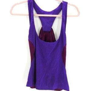 GIANNI VERSACE Silk & Viscose Vintage Y2K Racerback Sleeveless Tank Top